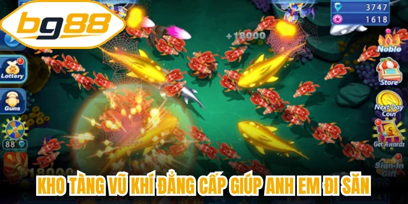 Kho tàng vũ khí đẳng cấp giúp anh em đi săn